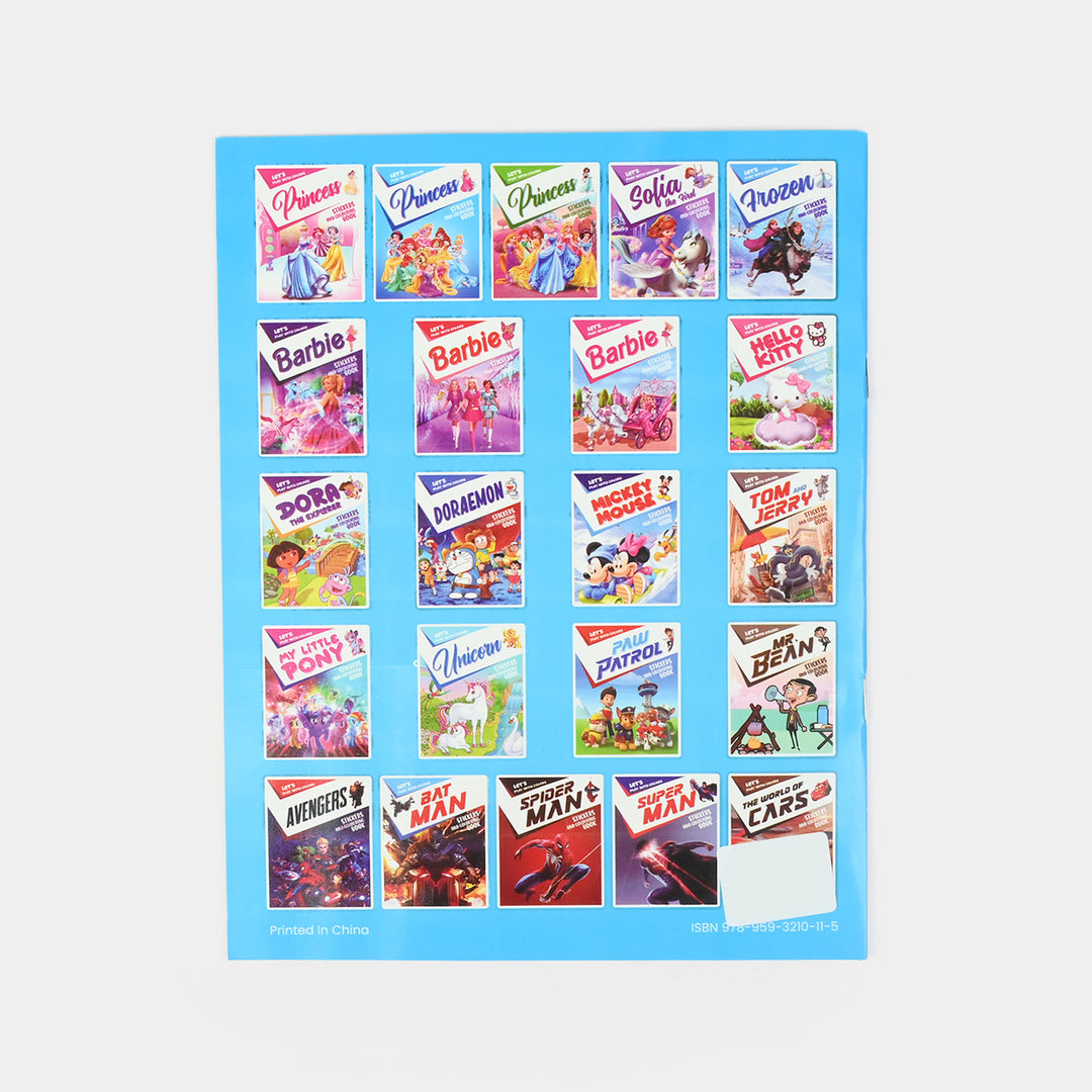 Character Activity Coloring Book with Stickers for Kids