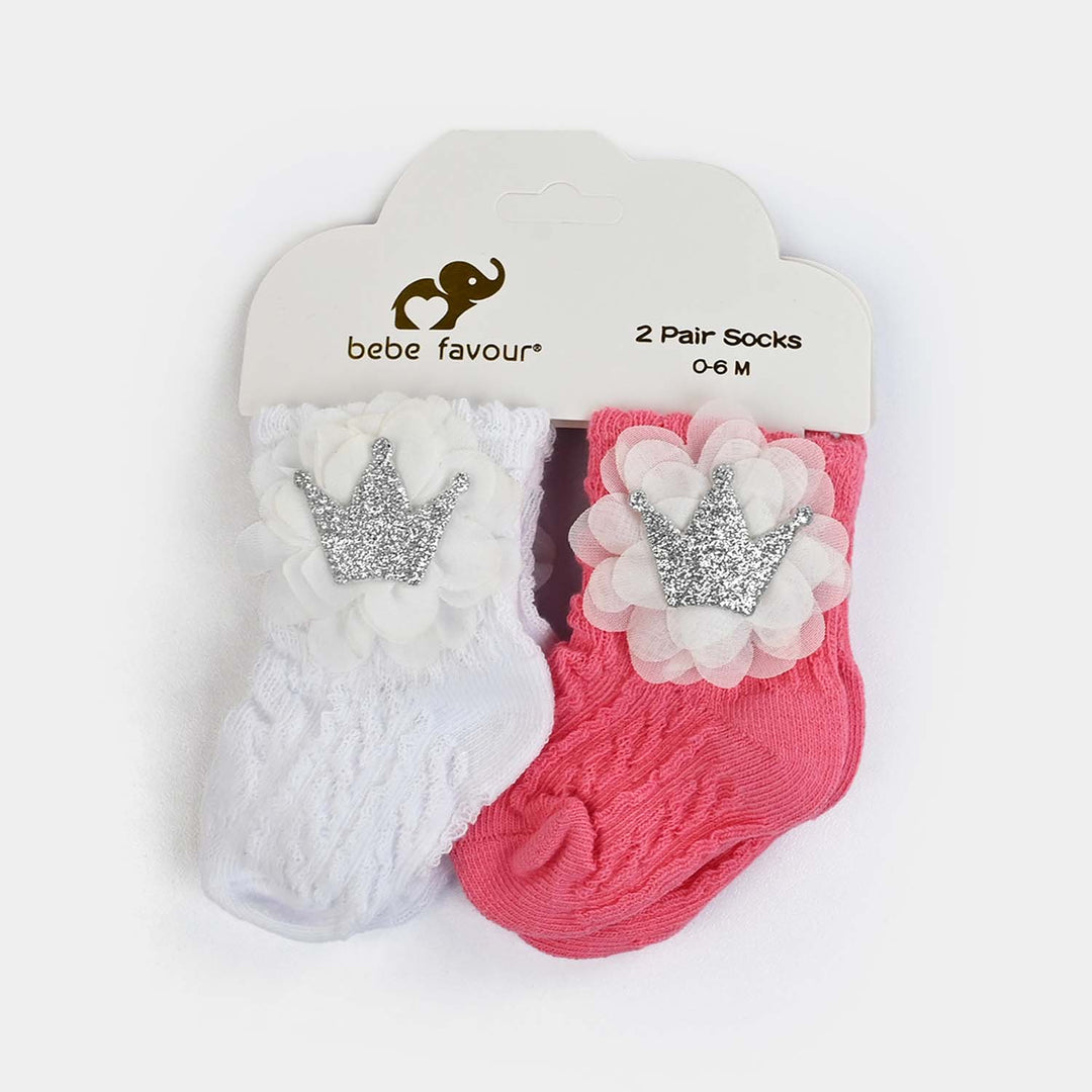 BABY 2 PAIR SOCKS | 0-6M