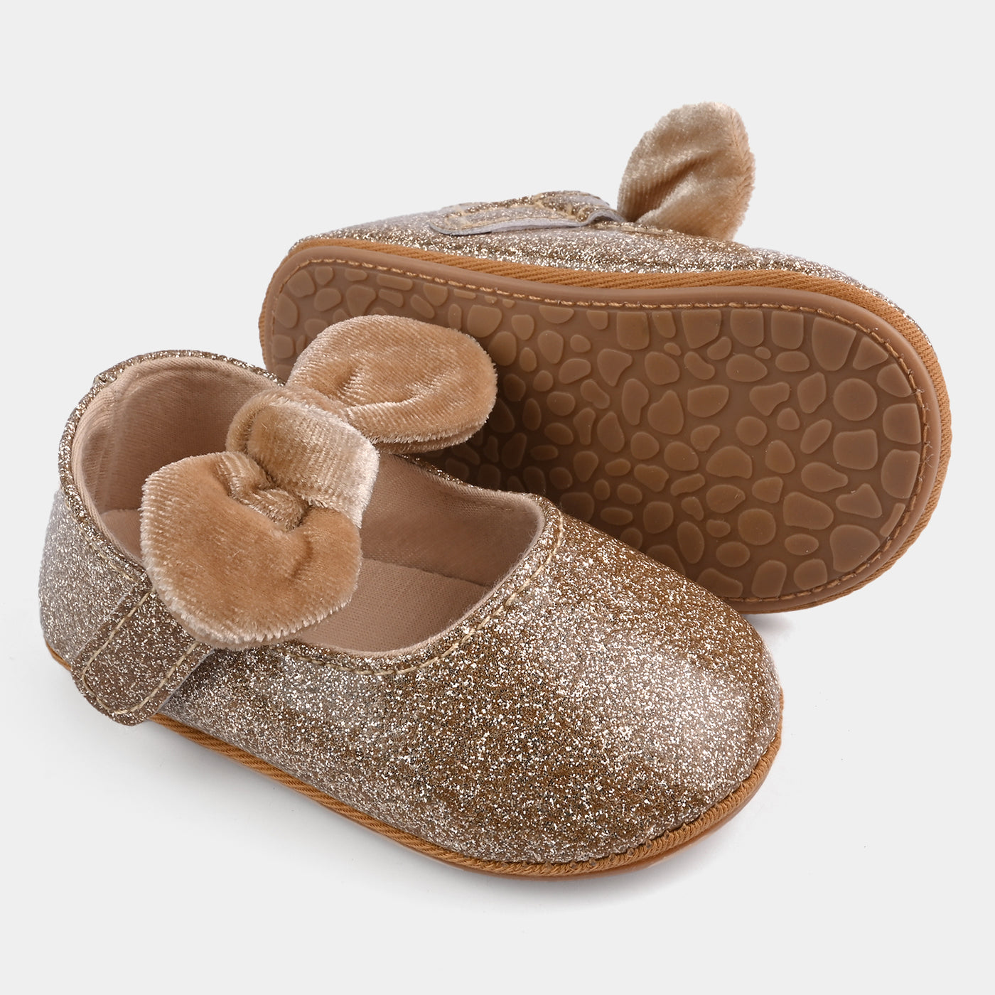 Baby Girls Shoes C-842-Gold