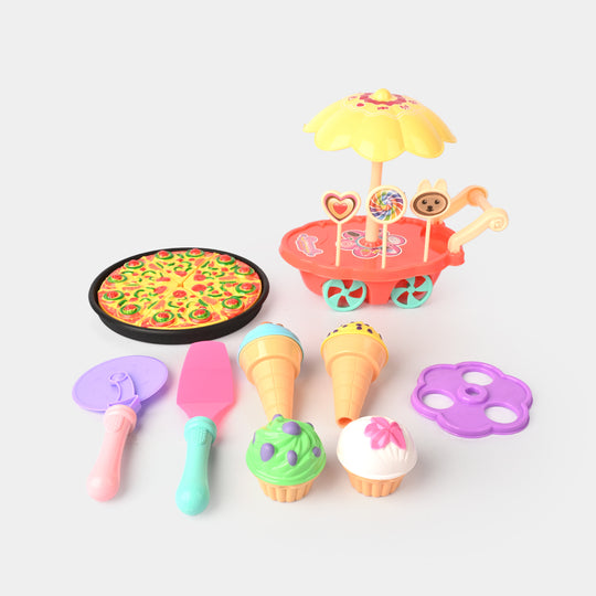 Kids & Pretend – Happy Food Cart Play Set