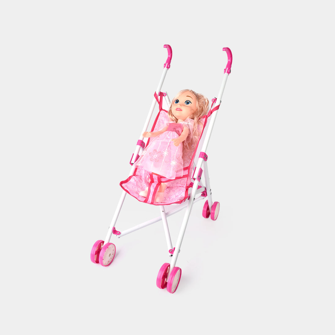 Cute Doll with Stroller