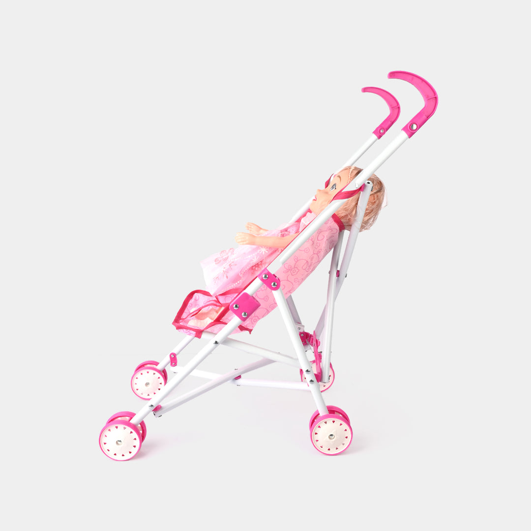 Cute Doll with Stroller