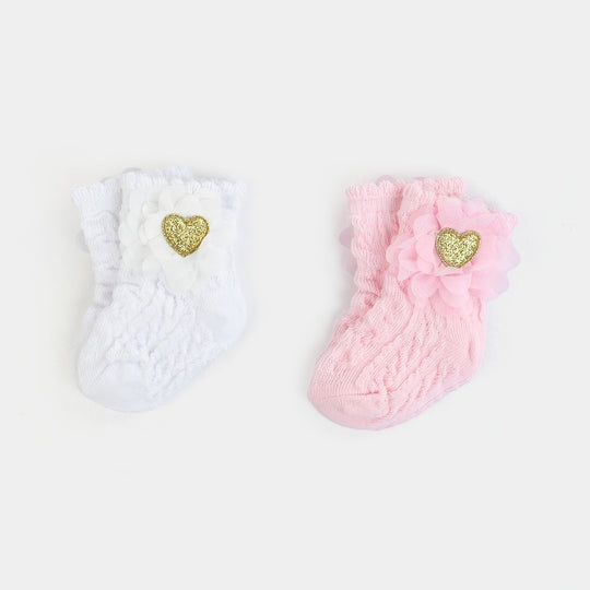 BABY 2 PAIR SOCKS | 0-6M