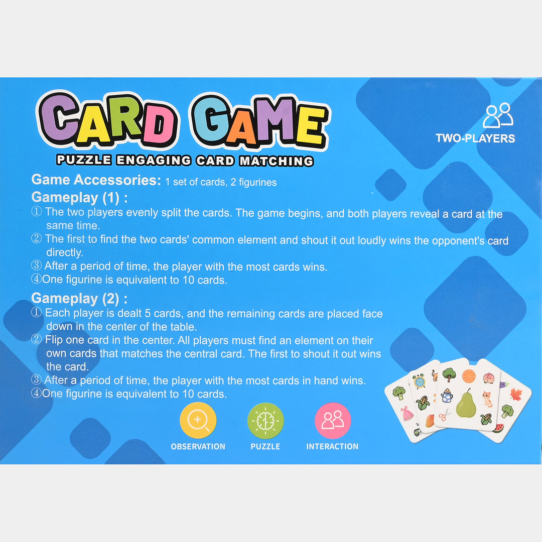 Card Game Puzzle Engaging Card Matching