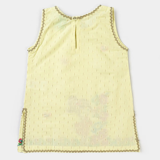 Infant Girls Jacquard 2PC Suit Doll Garden-LT.Yellow