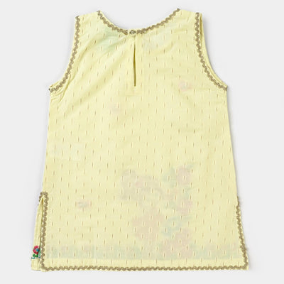 Infant Girls Jacquard 2PC Suit Doll Garden-LT.Yellow