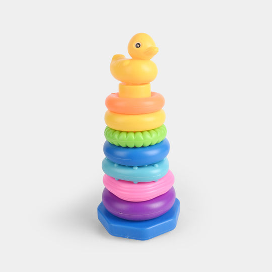 Plastic Rings Duck Stackable Loop Toy