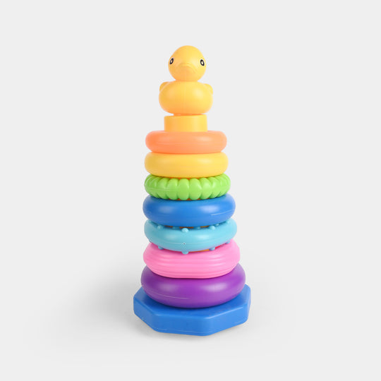 Plastic Rings Duck Stackable Loop Toy