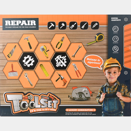 Toy Tool Set – Deluxe Kids’ Pretend Play Construction Kit