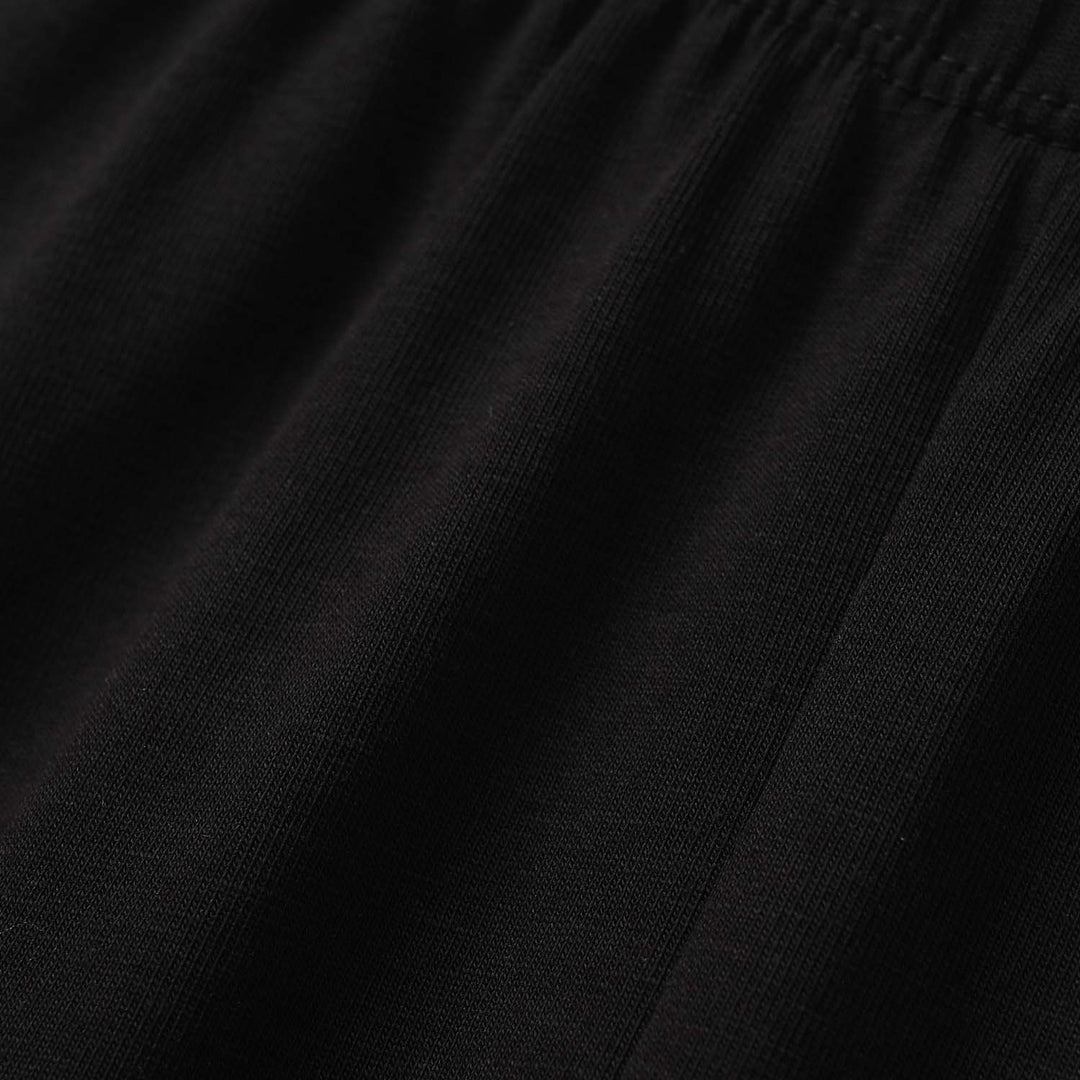 Infant Girls Jersey/Terry Basic Tights- Black