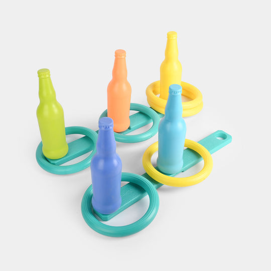 Colorful Bottle Ring Toss Game