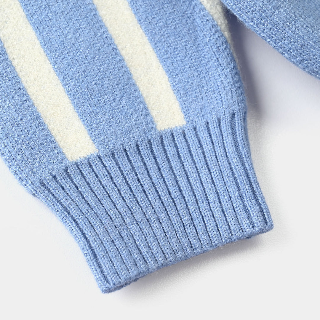 Infant Boys Acrylic Sweater-Bears-LT.Blue