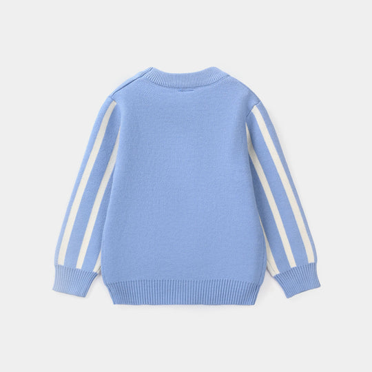 Infant Boys Acrylic Sweater-Bears-LT.Blue
