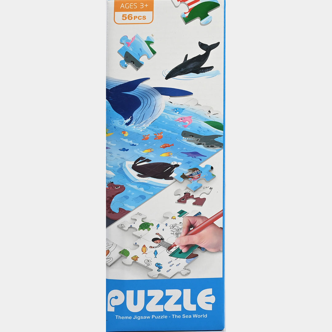 Ocean Theme Puzzle – 56 Pieces (Ages 3+)