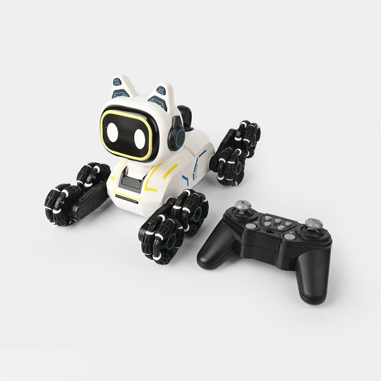 Stunt Eight-Wheel Robot Dog – RC Remote Control Robot for Kids