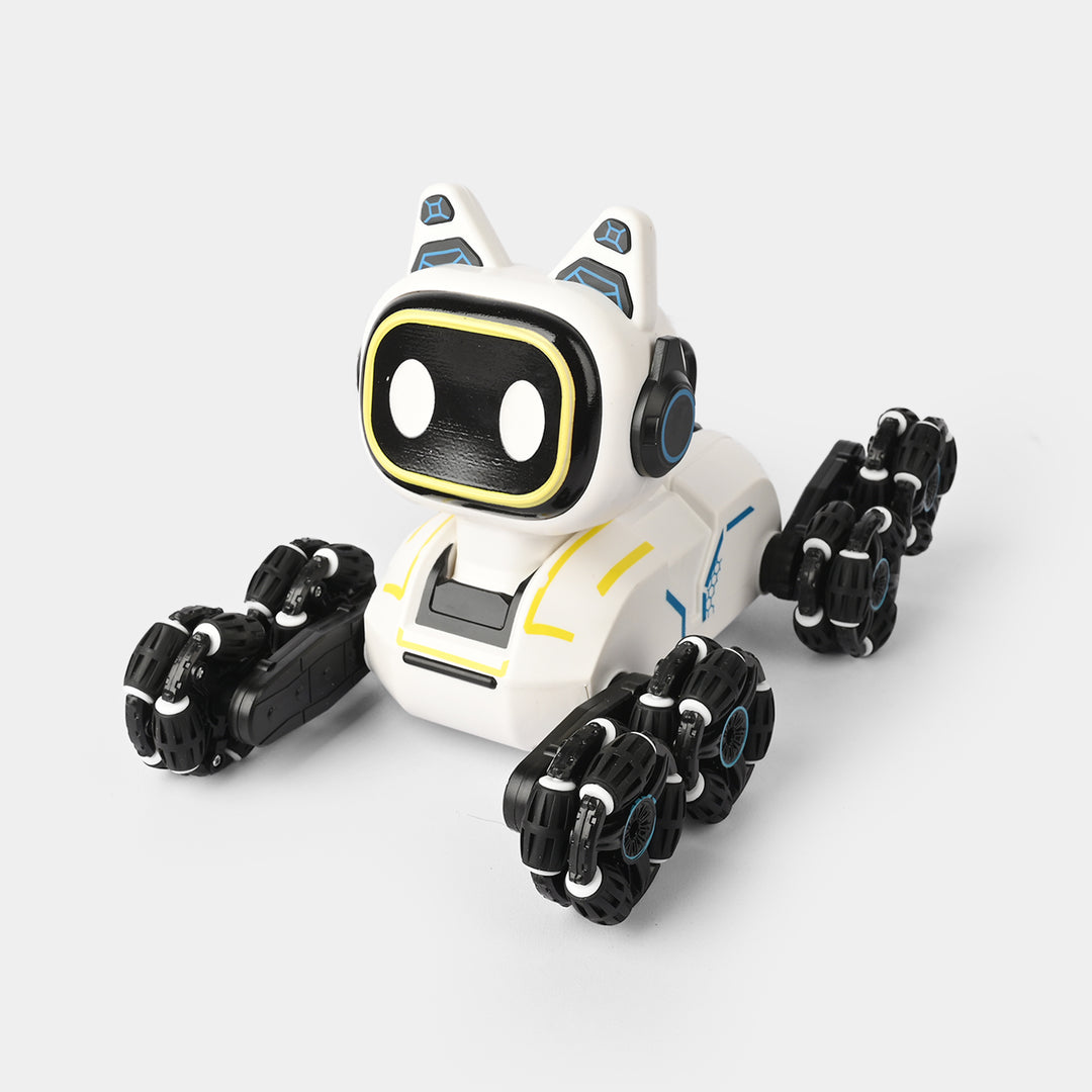 Stunt Eight-Wheel Robot Dog – RC Remote Control Robot for Kids