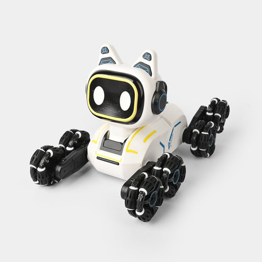 Stunt Eight-Wheel Robot Dog – RC Remote Control Robot for Kids
