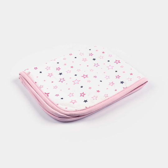 Baby Changing Sheet 17x22 Star |  Light Pink