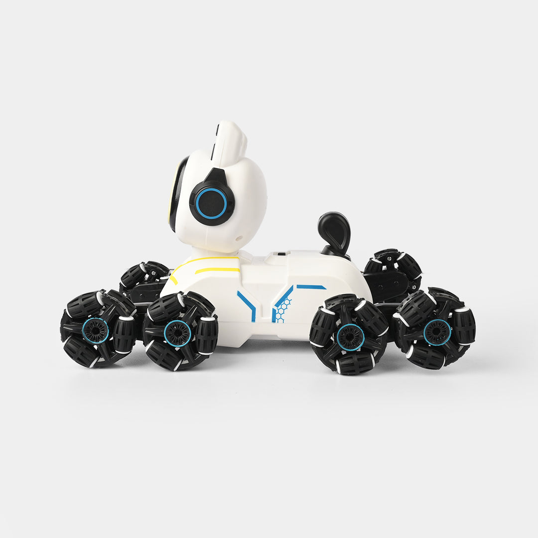 Stunt Eight-Wheel Robot Dog – RC Remote Control Robot for Kids