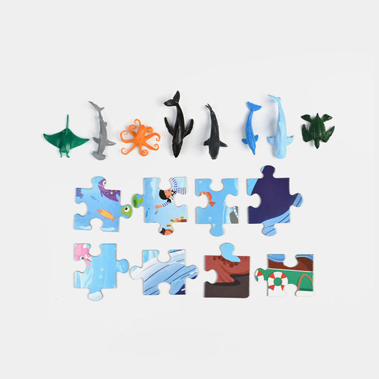 Ocean Theme Puzzle – 56 Pieces (Ages 3+)