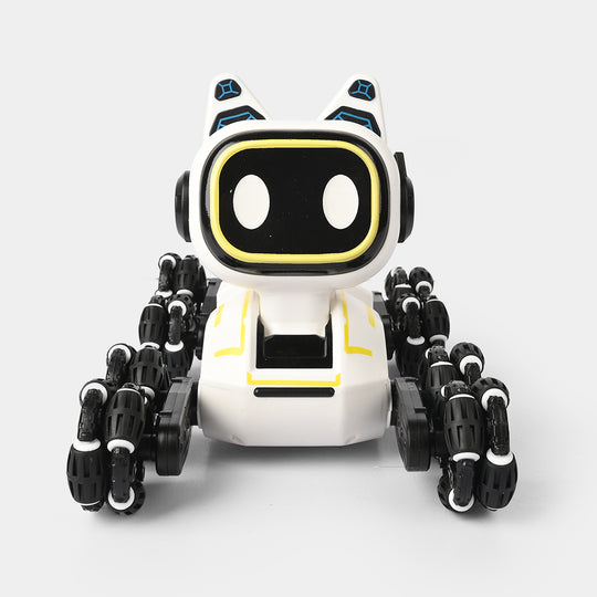 Stunt Eight-Wheel Robot Dog – RC Remote Control Robot for Kids