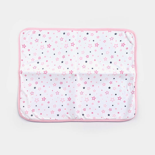 Baby Changing Sheet 17x22 Star |  Light Pink