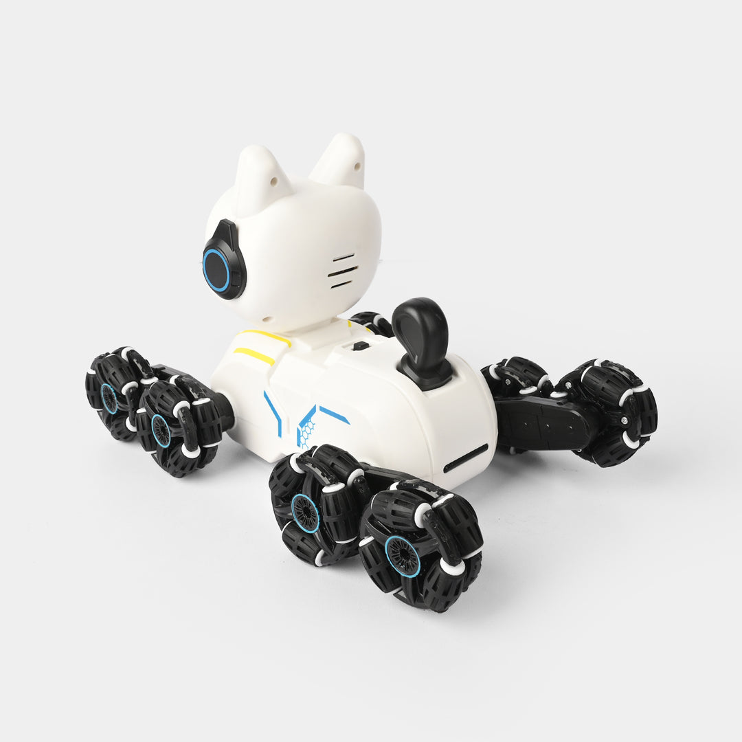 Stunt Eight-Wheel Robot Dog – RC Remote Control Robot for Kids