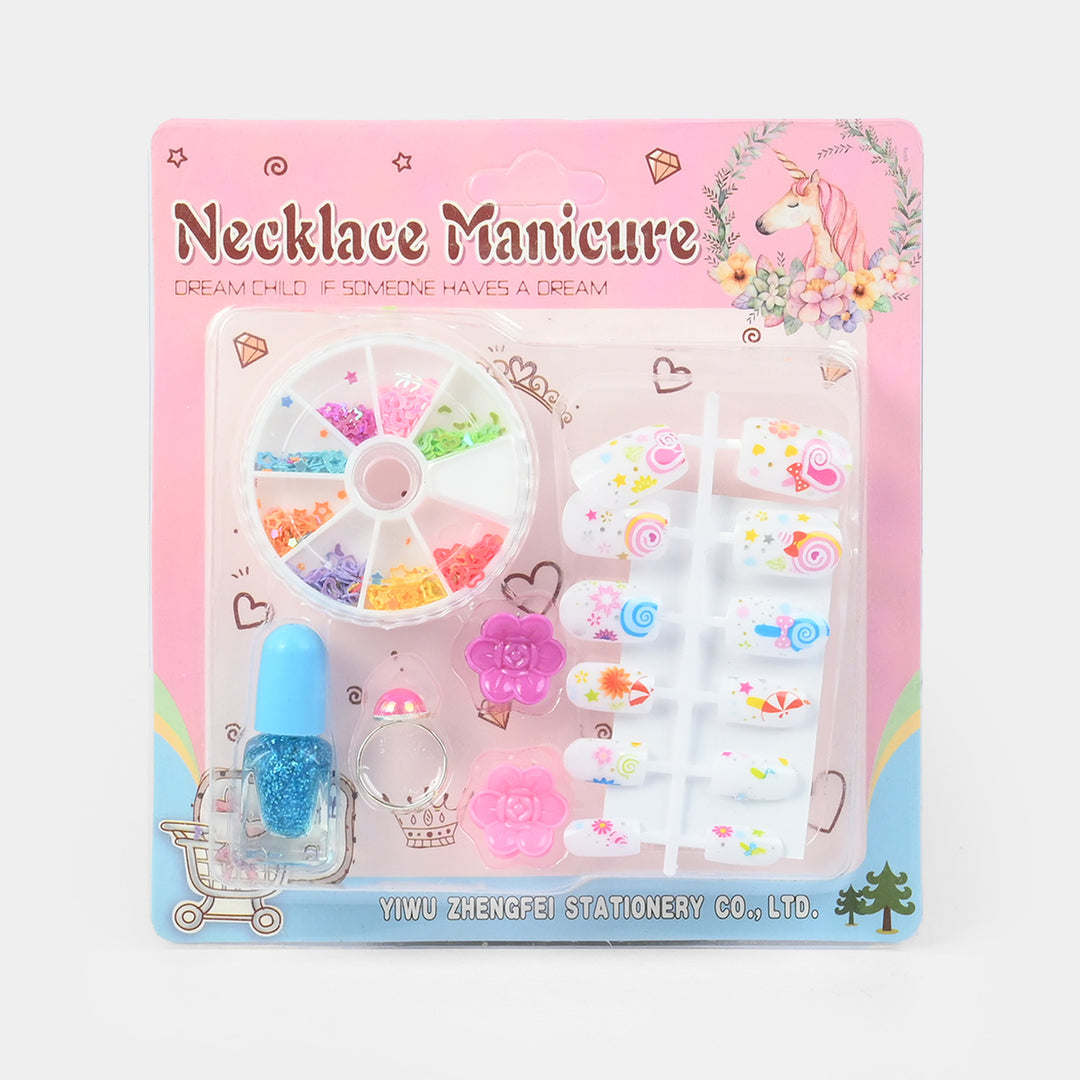 Kids' Necklace Manicure Pretend Play Beauty Set