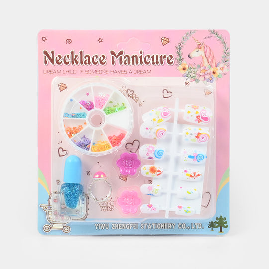 Kids' Necklace Manicure Pretend Play Beauty Set