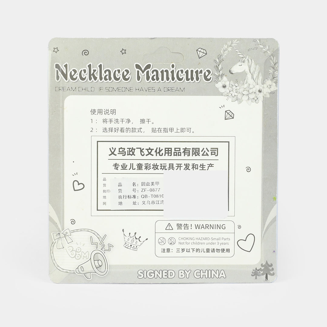Kids' Necklace Manicure Pretend Play Beauty Set