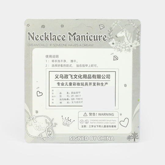 Kids' Necklace Manicure Pretend Play Beauty Set
