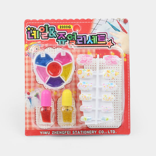 Kids' Necklace Manicure Pretend Play Beauty Set