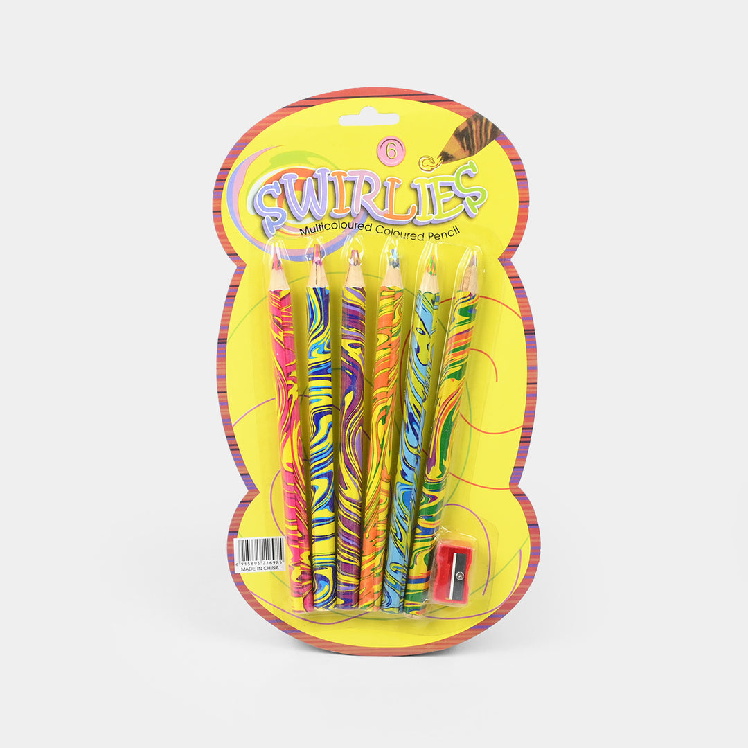 Multicolored Rainbow-Colored Pencils Set