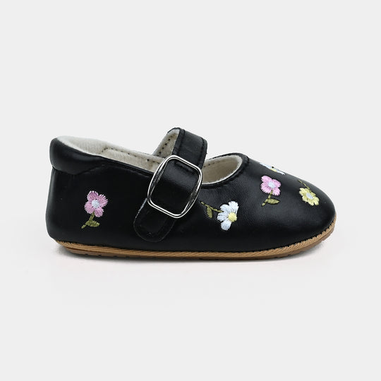 Baby Girl Shoes E166-BLACK