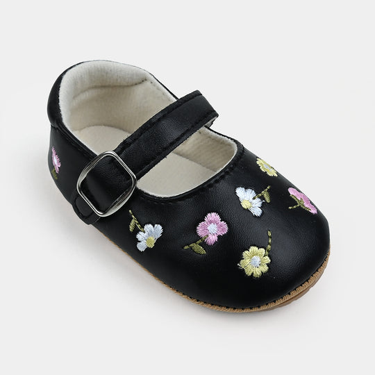 Baby Girl Shoes E166-BLACK