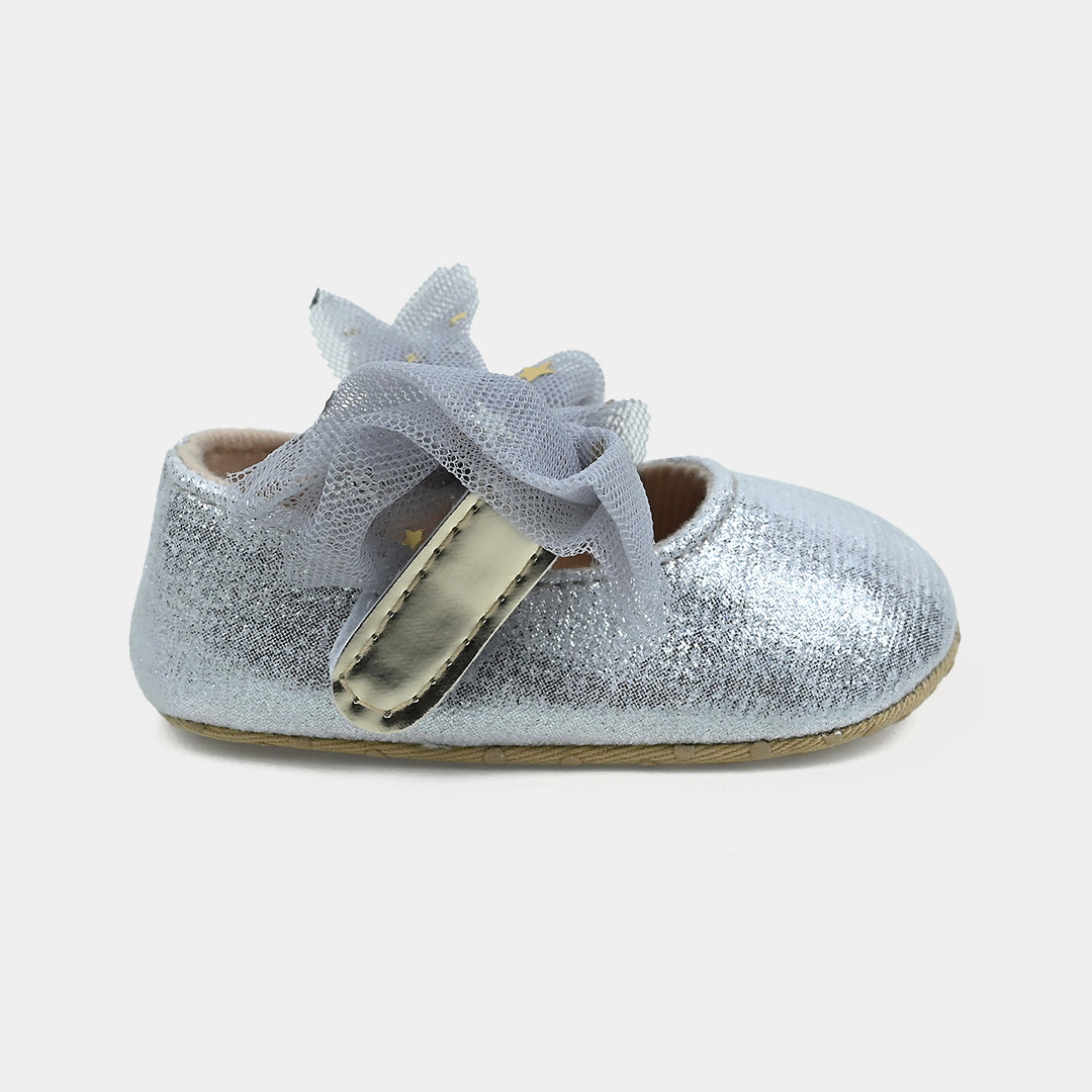 Baby Girl Shoes G33-SILVER