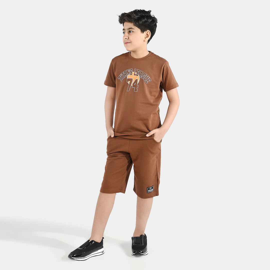 Boys Jersey/Terry 2-Piece Suit (Titans) - Sorl Horse