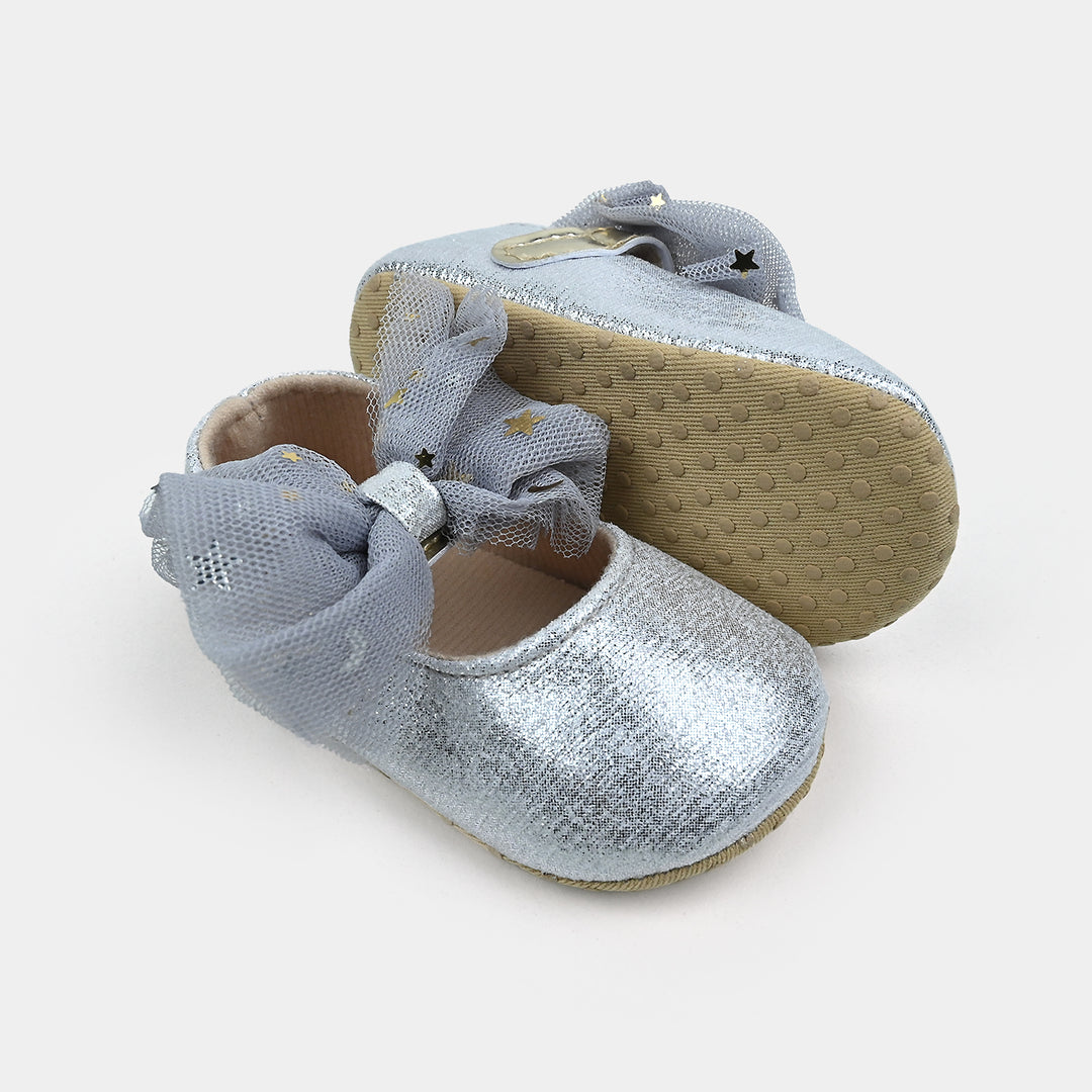 Baby Girl Shoes G33-SILVER