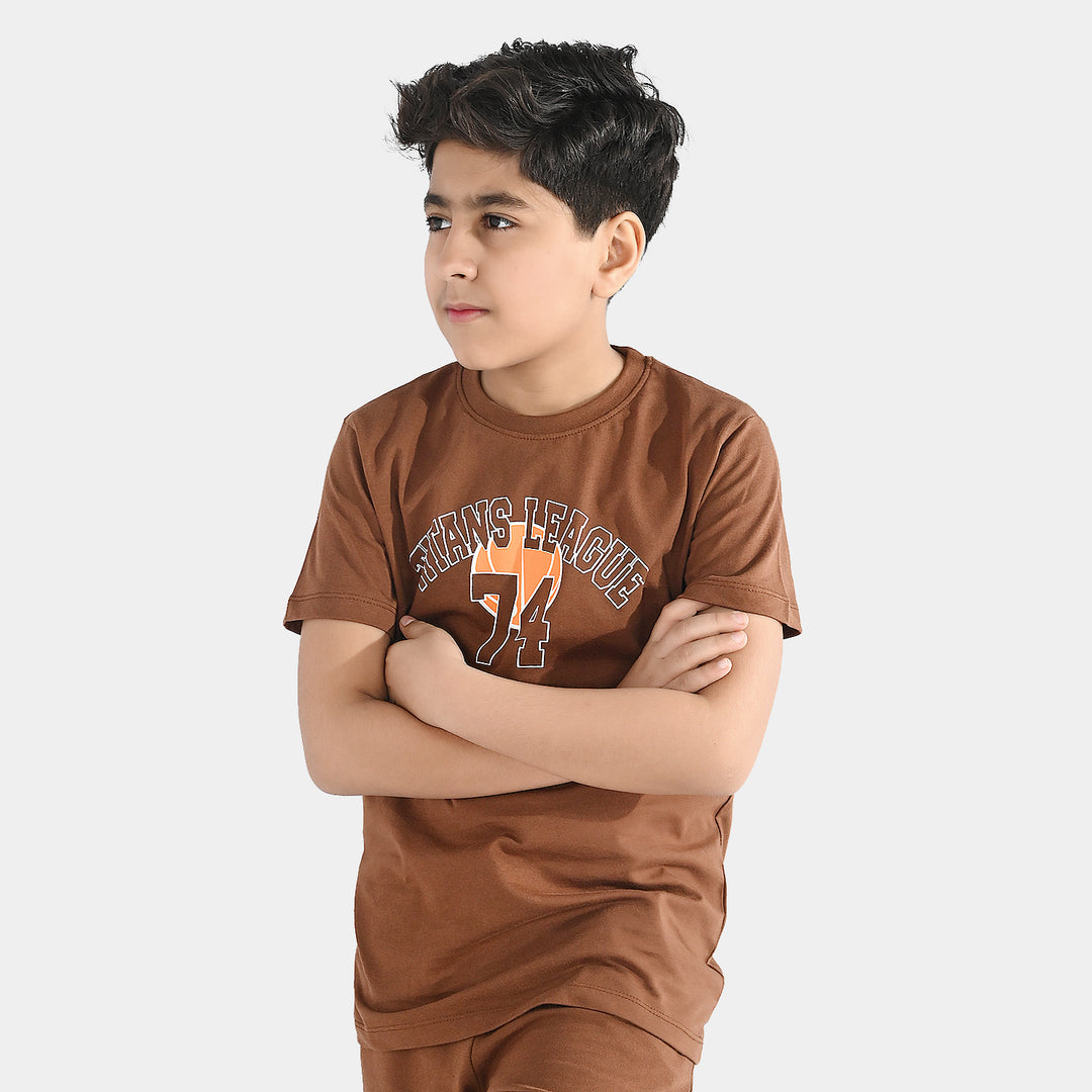 Boys Jersey/Terry 2-Piece Suit (Titans) - Sorl Horse