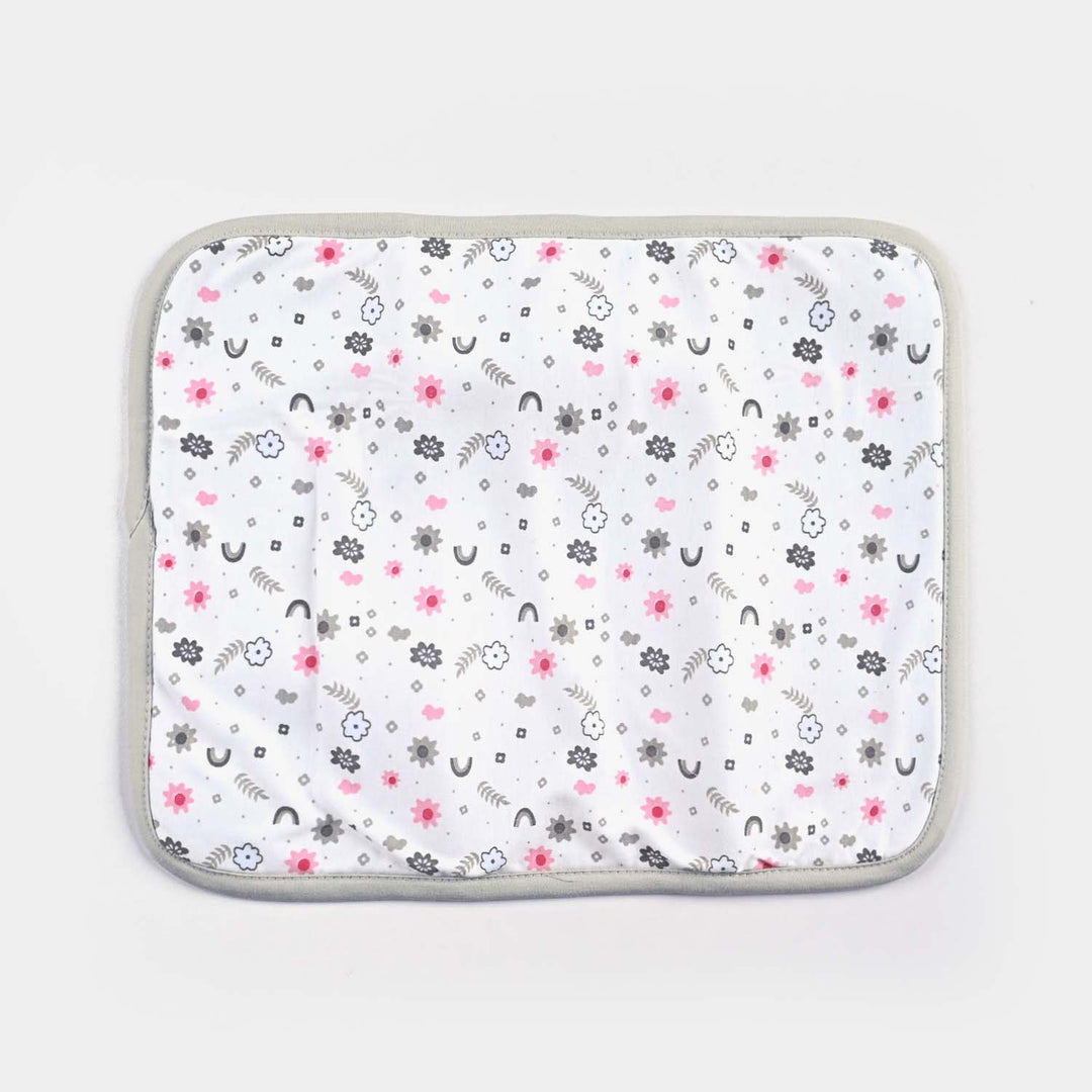 Baby Changing Sheet 13*16 Flower | Grey