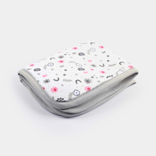 Baby Changing Sheet 13*16 Flower | Grey