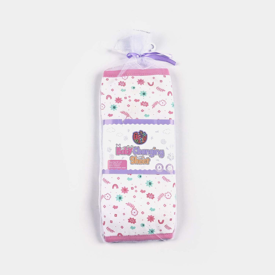 Baby Changing Sheet 13*16 Flower | Pink