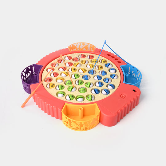 Electric & Musical Rotating Fishing Game Toy for Kids