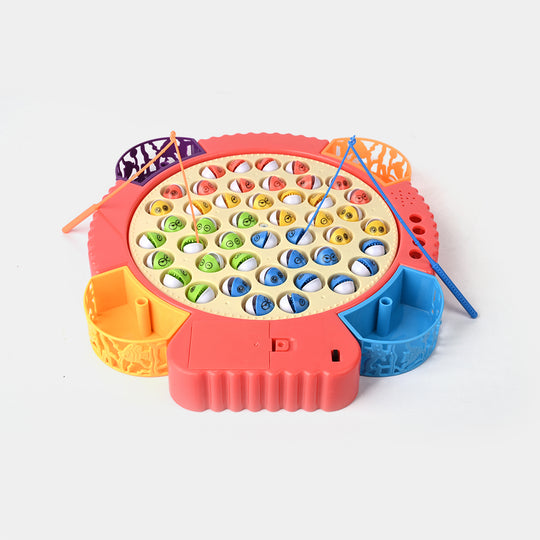 Electric & Musical Rotating Fishing Game Toy for Kids