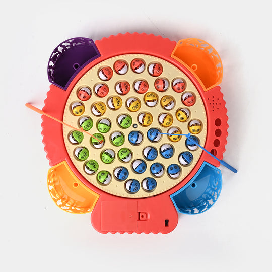 Electric & Musical Rotating Fishing Game Toy for Kids