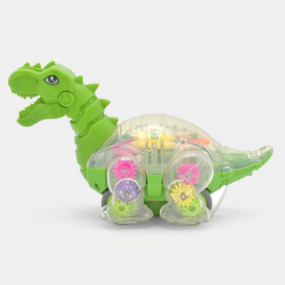 Electric Universal Gear Dinosaur Musical Toy For Kids