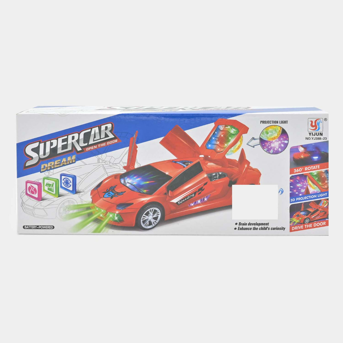 Bump Go Action Light & Music Car Toy For Kids