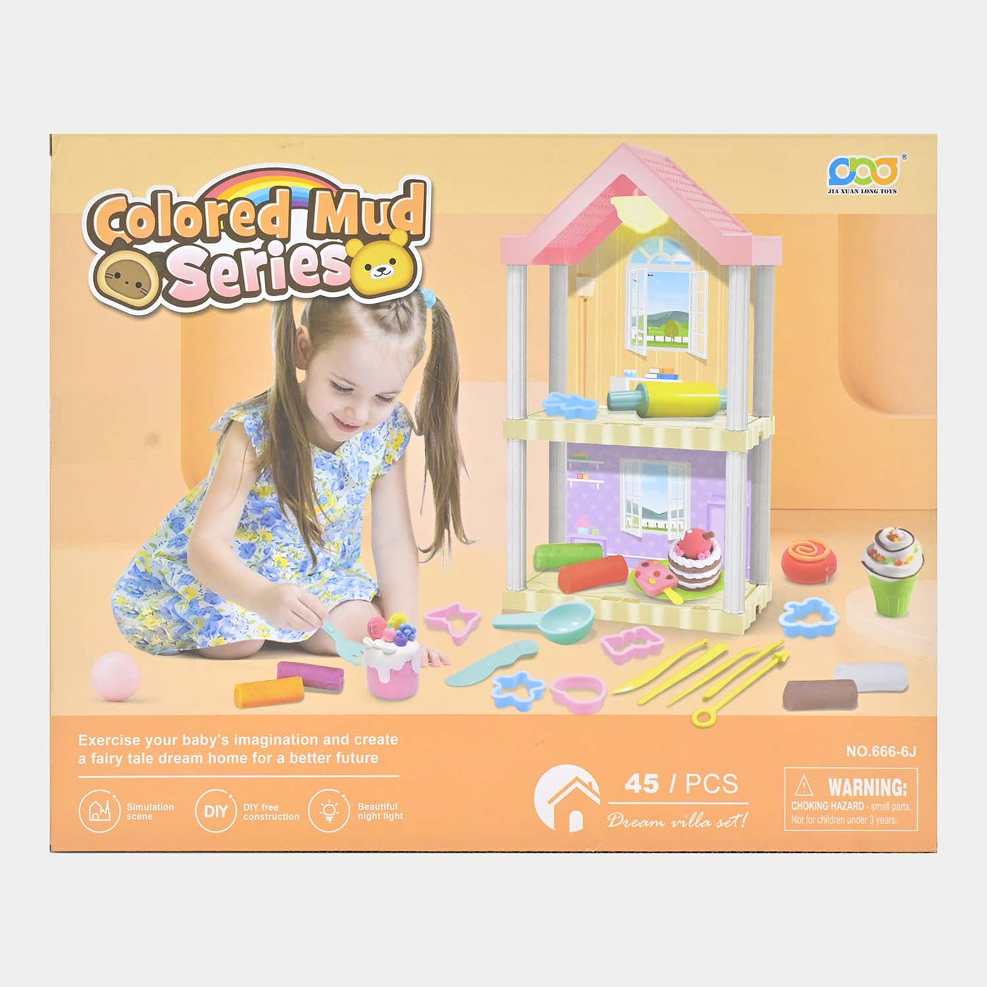 Doll House Color Mud Play Set For Kids