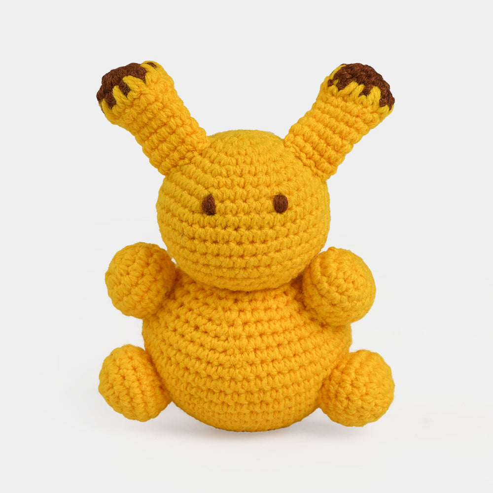 Yellow Bunny Crochet Stuff Toy
