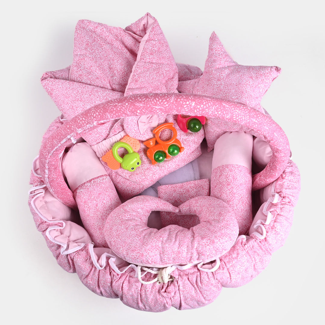 Baby Carry Nest 8PCs Set | Pink